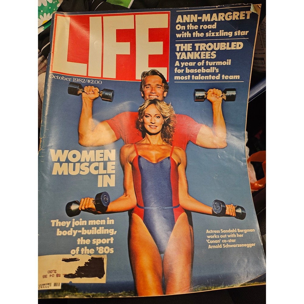 Vintage LIFE Magazine October 1982 Arnold Schwarzenegger Sandahl Bergman Yankees